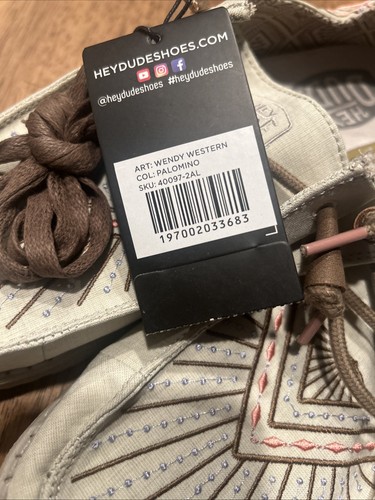 Hey Dude Wendy Western Palomino Slipper Freizeit Damengröße 10 neu mit Etikett - Bild 3 von 7