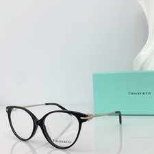 Tiffany OTF 2217 Black Silver Clear Cat Eye Optical Unisex 53-16-140 Sunglasses