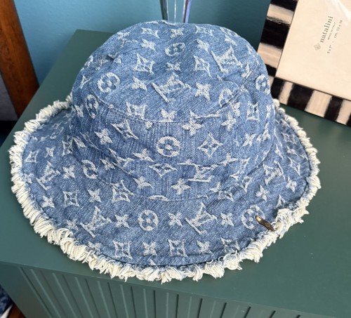 Authentic Louis Vuitton Fringe Bucket Hat RARE