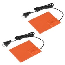 Silicone Heating Pad 220v50w Car Engine Block Oil Pan Heater 127mm X 102mm 1