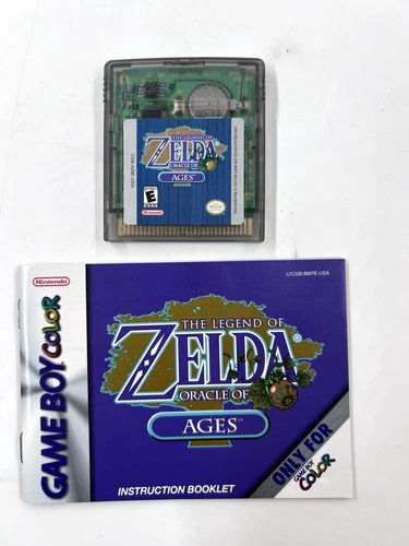 The Legend of Zelda Oracle of Ages (Nintendo Game Boy Color 2001) Tested W Man