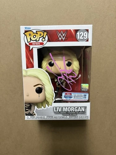 WWE Liv Morgan Funko Pop 129 Signed Autograph Inscribed  JSA Witness COA