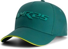 Aston Martin F1 Team AMR25 Raised Logo Print  Baseball Cap Green 2025 Adults