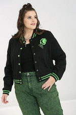 Samara Jacket Hell Bunny Ouija Plus Size 18 20 22 Green Black Alternative Goth