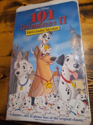 101 Dalmatians II: Patch's London Adventure VHS Disney Clamshell 