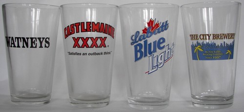 Foreign Beer Brewery beer pint glasses, pick any 6 of 12, your choice  - Bild 2 von 4