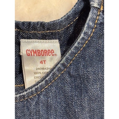 Gymboree "Best Friends" Denim Puppy Cat & Mouse Appliqué Dress 4 4T VGUC - Picture 5 of 7