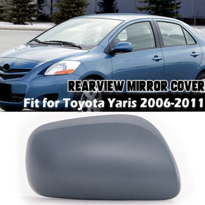 Right Rearview Mirror Cover Cap Shell Replacement For Toyota Yaris 2006 07-2011