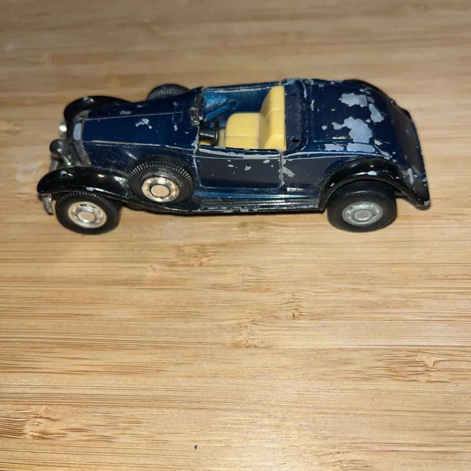 USADO YAT MING ROAD HARD OLD TIMER PULL BACK ACTION ROLLS-ROYCE ROADSTER #10 - Imagem 2 de 4