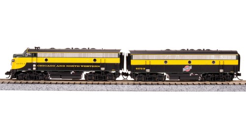 Broadway Limited 7752 N CNW EMD F7 AB como entrega unidad-A diésel #4075A/4075B | Zustand: New