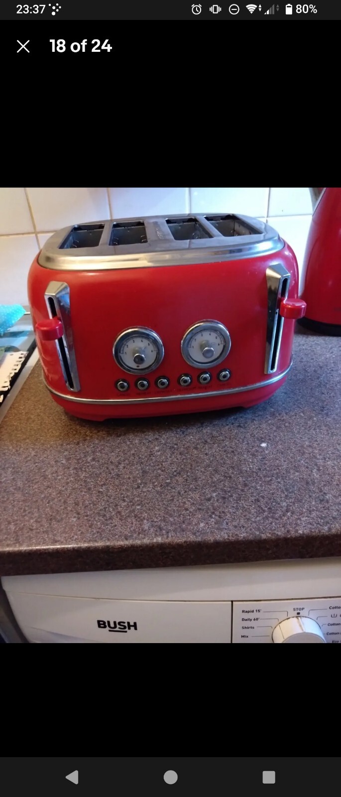 toasters 4 slice Red Used eBay