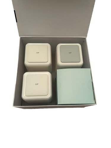 Monoprice 38623 White AC1200 Dual Band WiFi Mesh Router System Pack Of 3*Detail* - Afbeelding 2 van 10