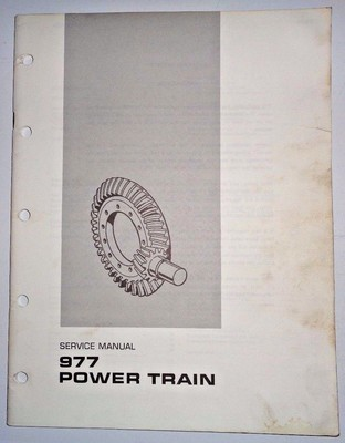 #ad Caterpillar 977 Crawler Loader POWER TRAIN Op Tests amp; Adjustments Service Manual $4.40