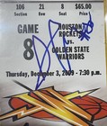 STEPH CURRY / A MORROW SIGNED NBA TICKET PSA/DNA STEPH’S ROOKIE YEAR GAME 8 — photo 3