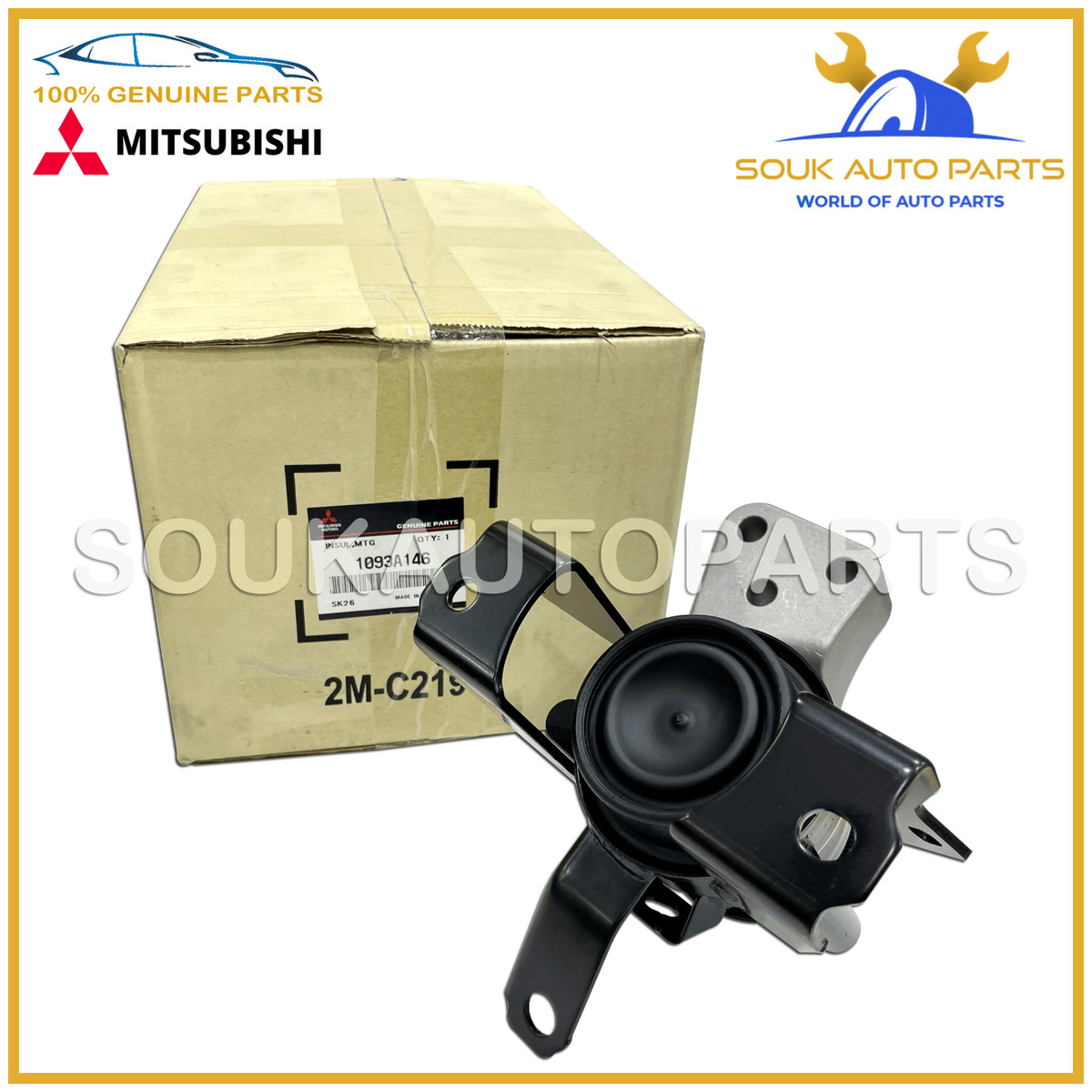 1093A146 Genuine Mitsubishi INSULATOR, ENGINE MOUNTING OEM For 