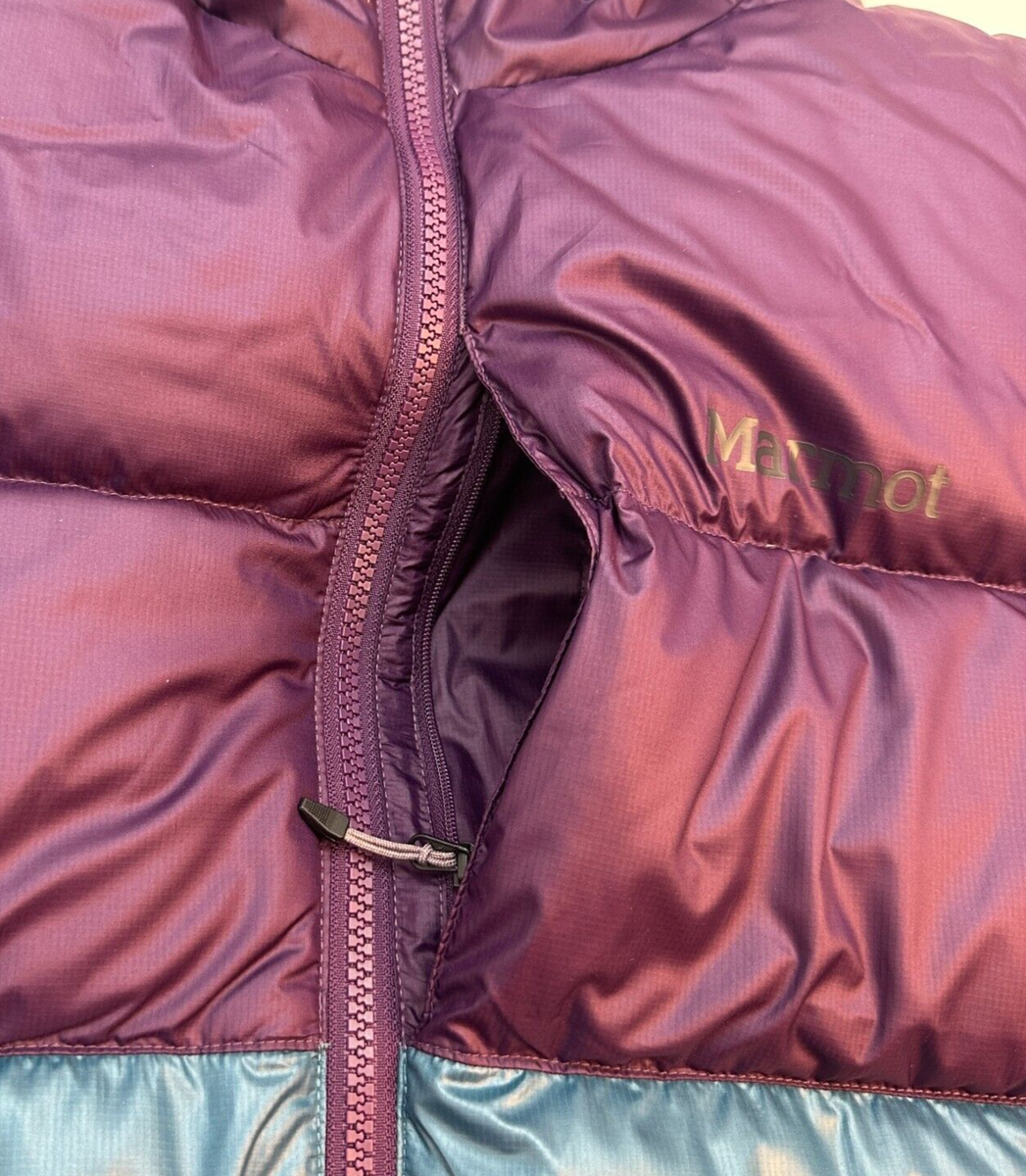 Marmot Guides Down Hoodie Jacket Puffer Men's XL 700Fill Purple