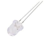 2X OSW5DK8131A-5V Led 8Mm Kaltweiß 3000-4200Mcd 30° 12Ma 5V Front: GewöLbt Optos