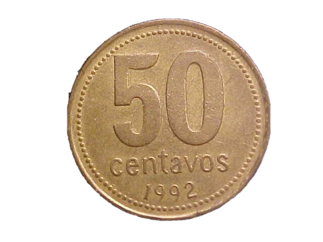 1992 Argentina 50 Centavos KM# 111 - Very Nice Circ Collector Coin