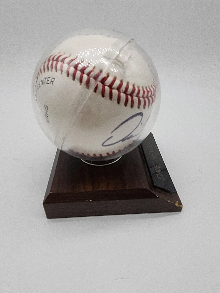 戴夫·亨德森签名棒球橡树 A'S WORLD CHAMPS RAWLINGS — 第 3/4 张图片