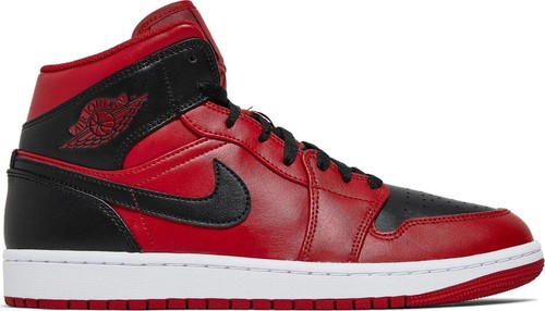 ◆正規品◆NIKE AIR JORDAN 1 MID REVERSE BRED◆関税/送料込◆ Nike Air Jordan 1 Mid 'Reverse Bred' Shoes 554724-660