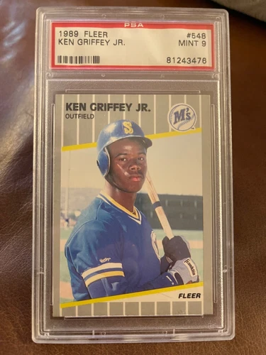 1989 Fleer Baseball - Ken Griffey Jr. RC - PSA 9 MT - #548 - MARINERS/REDS!