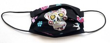 Adult Sugar Skull Face Mask With Filter Pocket