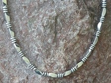 100 Magnetic Silver Hematite Bracelet Anklet Necklace 1 Row USA Handmade