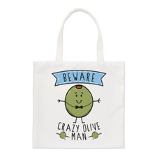 Sac Cabas Regular Crazy Olive Man Fun Housse Épaule Vegan Bio