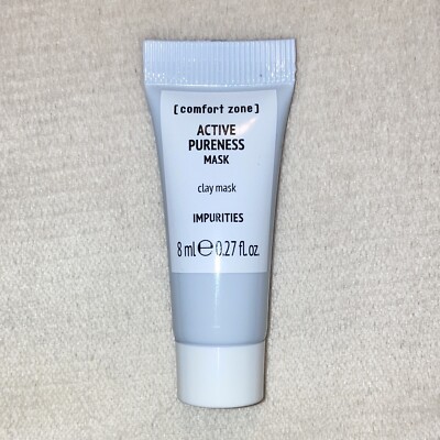 Comfort Zone Active Pureness Mask Mattifying Clay Deluxe Sample .27oz 8ml Sealed