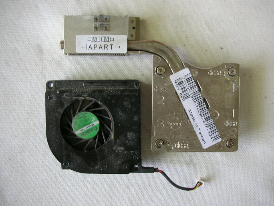 Dell Latitude D505 PP10L Dissipateur + Ventilateur Dissipateur de Chaleur - Photo 1/1