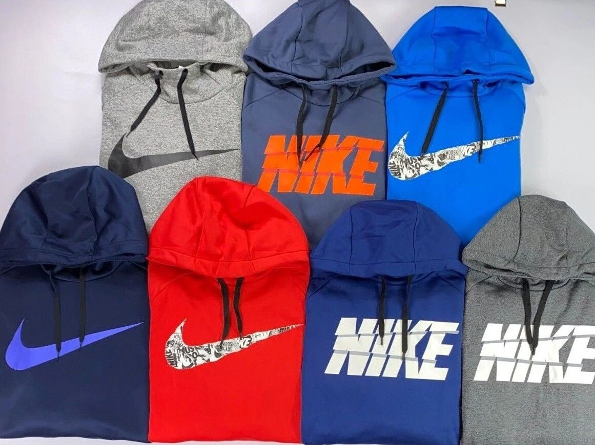 Red nike clearance dri fit hoodie
