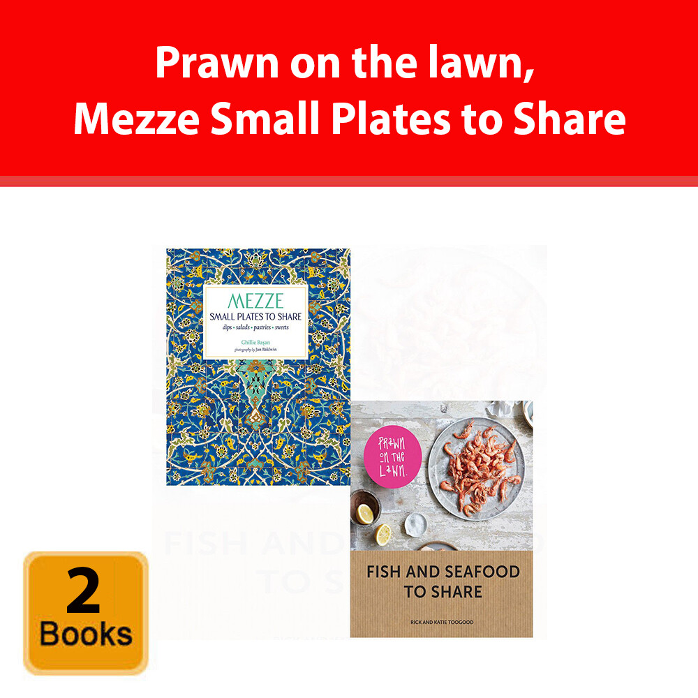 Prawn on the lawn, Mezze Small Plates to Share 2 Books Collection Set HB NEW