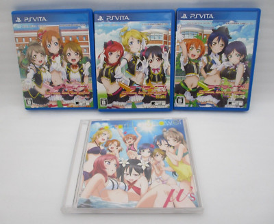 PS VITA Love Live! School idol Paradise vol.1 2 3 3Games w/ Theme Song CD Japan