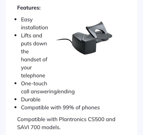 Plantronics CS60 DECT Schnurloses Headset Telefon Phone PC Laptop + HL10 Lifter - Bild 19 von 19