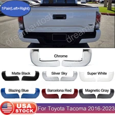 Rear Bumper End Caps For 2016-2023 Toyota Tacoma Set of 2 LH+RH w/o Sensor Holes