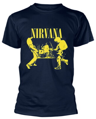 T-Shirt Nirvana Stage Blue OFFICIAL