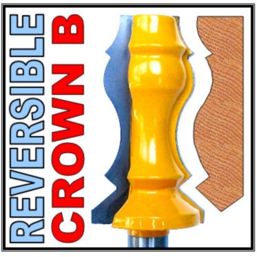 1/2" Shank Reversible Crown Molding B Router Bit - STC-888 Model For Woodworking