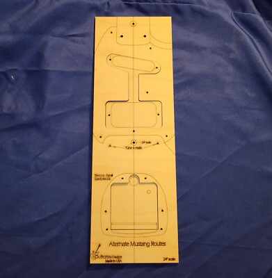 Alternate Mustang Jagstang Guitar Body Routing Template HS+Tremolo For 24'' ALTMU