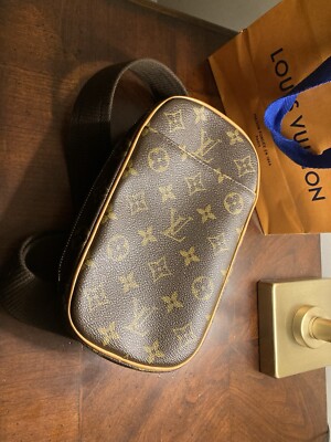 Louis Vuitton Pochette Gange Crossbody Monogram Belt Shoulder Bag Sling