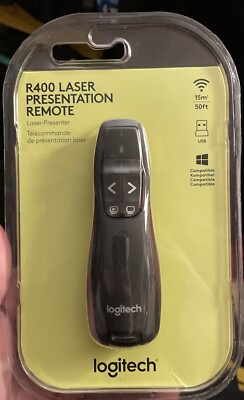 Logitech Wireless Presenter R400, Kabellose Präsentationsfernbedienung Clicker NEU!