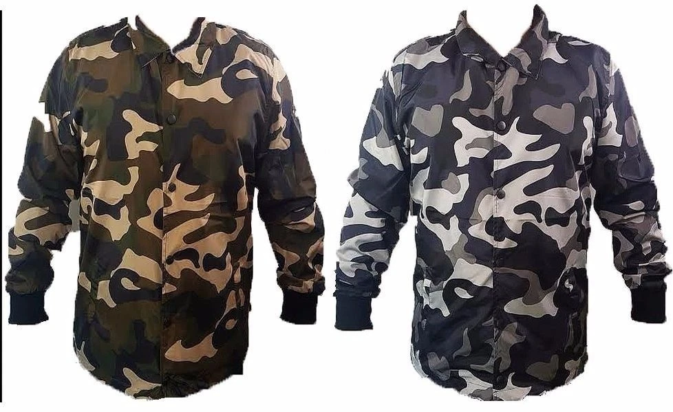 COACH GIACCA PULLMAN MIMETICA NYLON FRANGIVENTO STAMPA MIMETICA URBAN SWAG