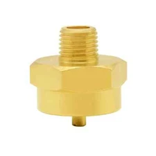 Hooshing 1LB Propane Gas Bottle Refill Adapter 1/4" Male NPT Thread "-20 F...