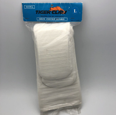 Tiger Claw Cloth Shin Instep Guards Adult SIZE LARGE - Made In Thailand - NEW!