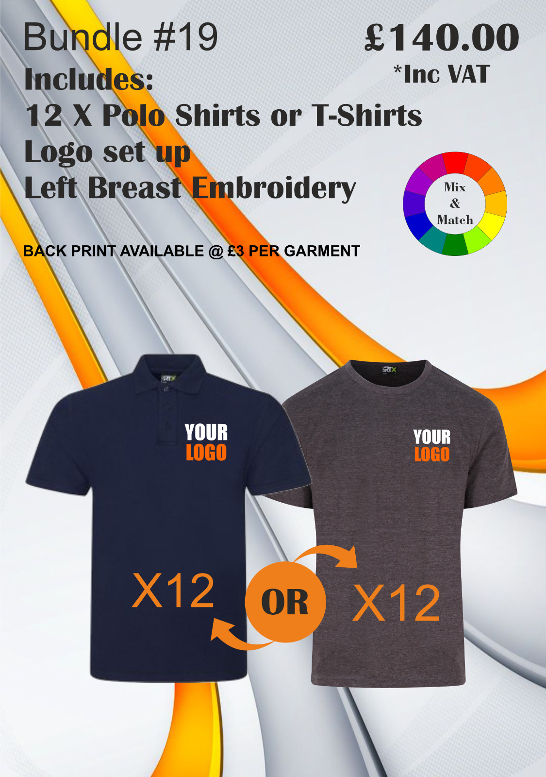 BS Embroidery Plus Work-wear Bundles # 19