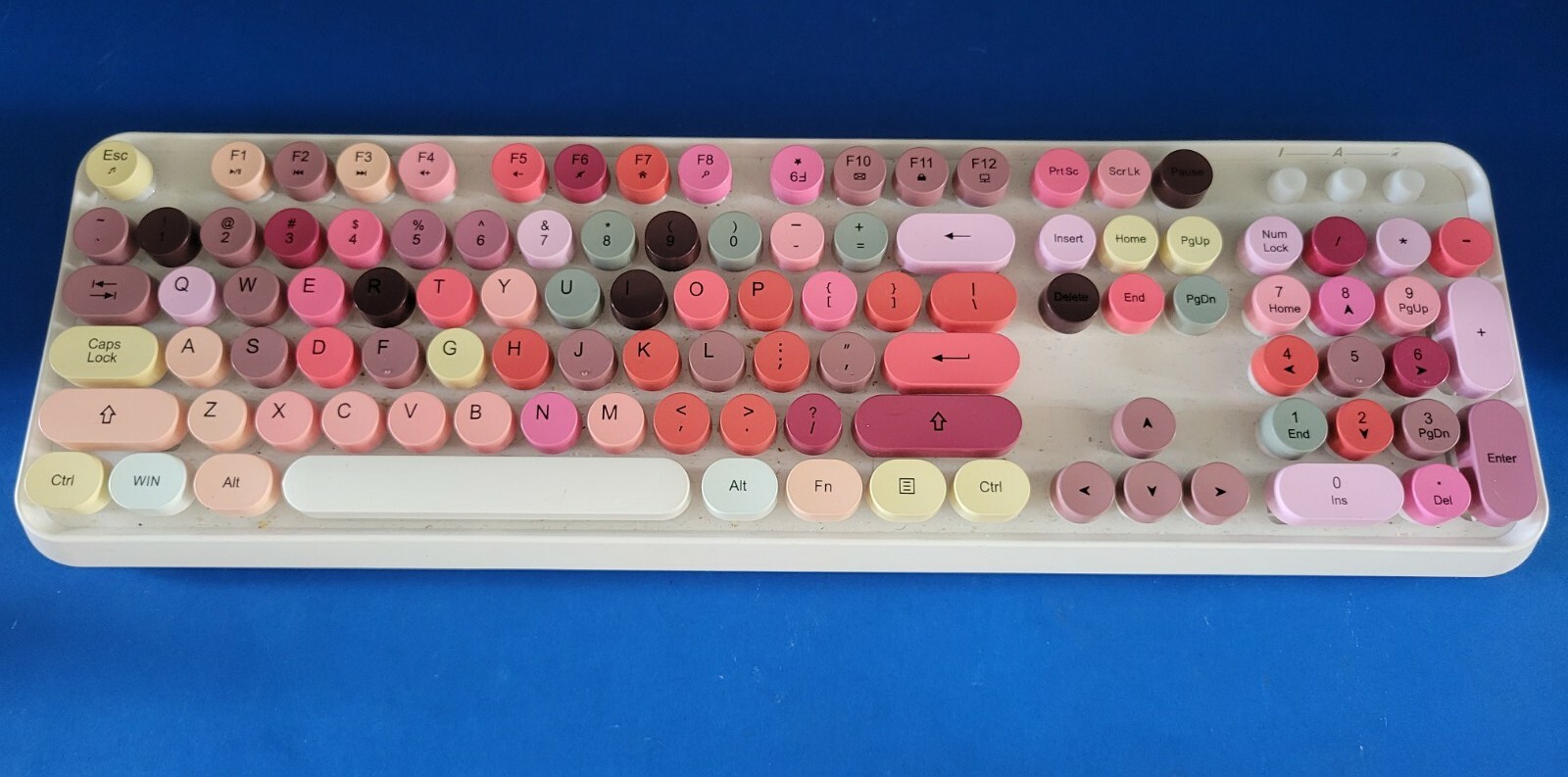   SADES V2020 Wireless Keyboard  White Colorful Wireless Key