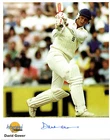 DAVID GOWER OBE CRICKET HAND SIGNED AUTOGRAPHED EDITIONS + COA