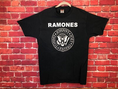 1999 - RAMONES TOMMY JOHNNY JOEY DEEDEE Hey Ho Let's Go Punk Rock T-SHIRT Size L