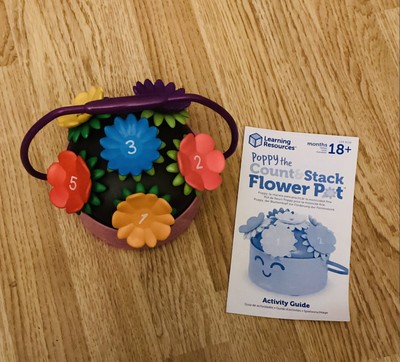 Learning Resources Poppy the Count & Stack Flower Pot - Ages 18+