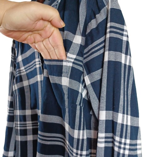 Tommy Hilfiger Womens Blue Plaid 1/4 Button Pullover Roll Tab Sleeve Top M 2023 - Picture 5 of 10