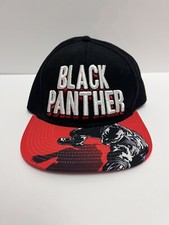 Black Panther Shadow Logo Brim Graphic Marvel Comics Snapback Baseball Cap Hat 